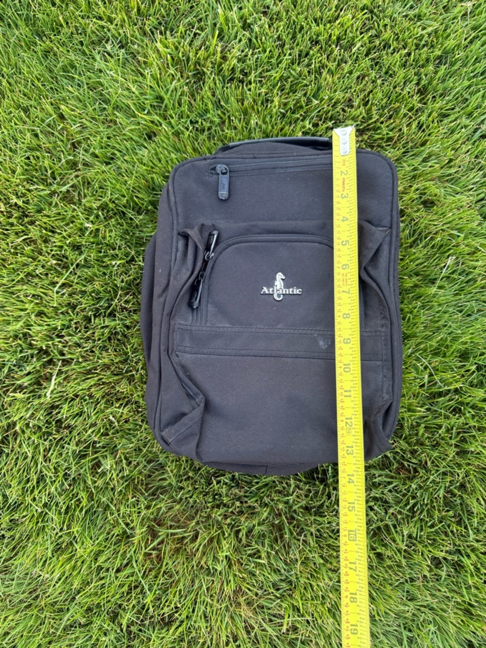Black Compact Men's Backpack - Picture 6 of 6